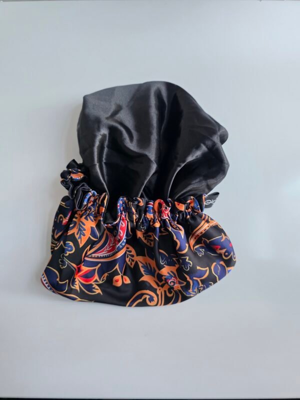 Midnight Majesty Satin Bonnet