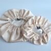 Champagne Cream Mummy & Me Satin Bonnet Set