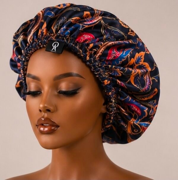 Midnight Majesty Satin Bonnet