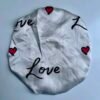 Love Print Satin Bonnet